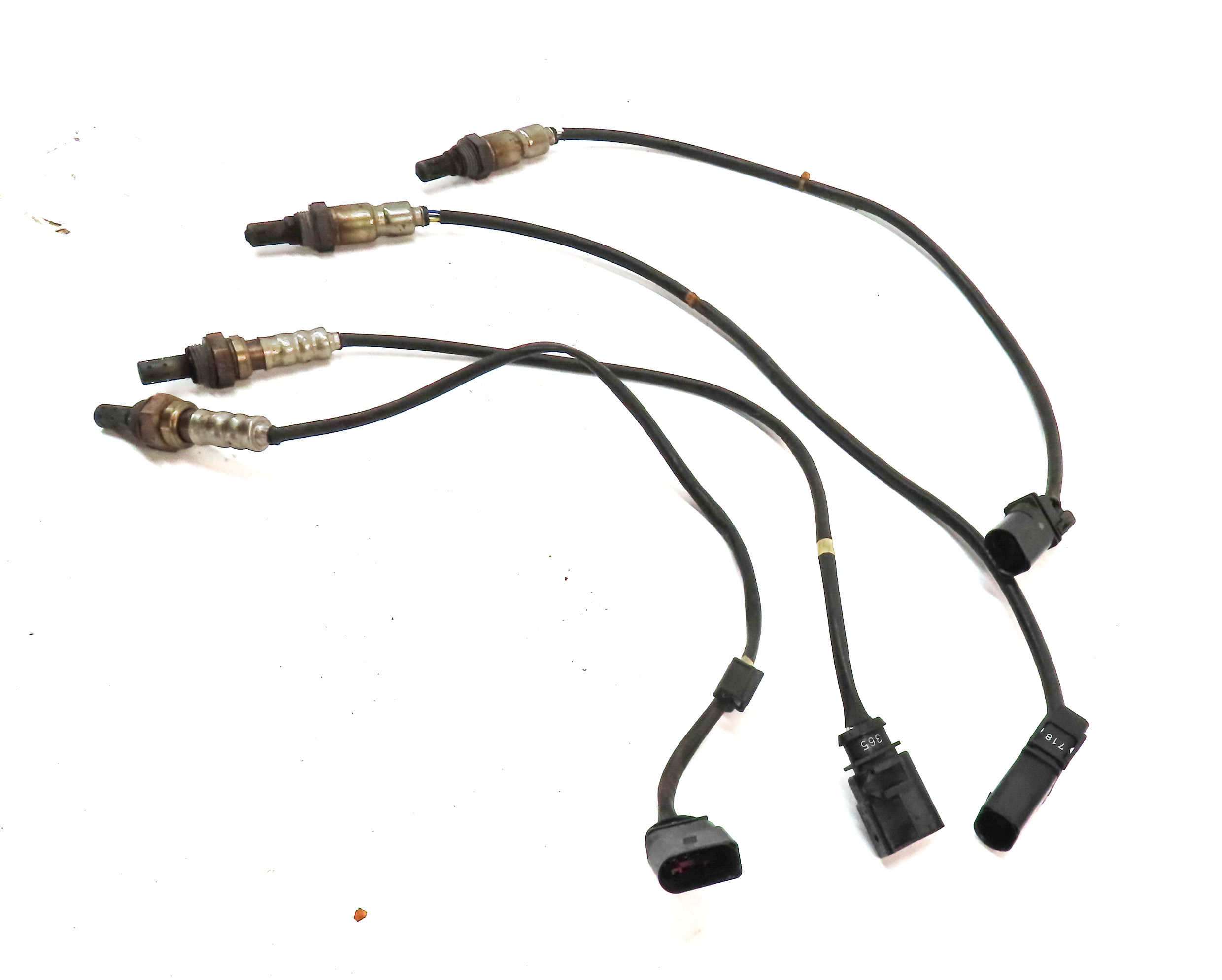 13 AUDI A6 (C7 4G) 3.0L SUPER (CTUA) ENGINE OXYGEN O2 LAMBDA PROBE SENSOR SET/4 — exact item pictured